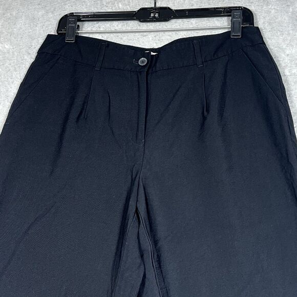 Loft Pants Womens Size 8 Black Skinny Rayon Blended Pockets Business Pockets - Picture 2 of 12
